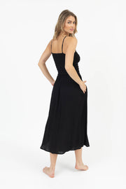 Miami Luxe High Neck Midi Dress