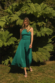 Miami Luxe High Neck Midi Dress