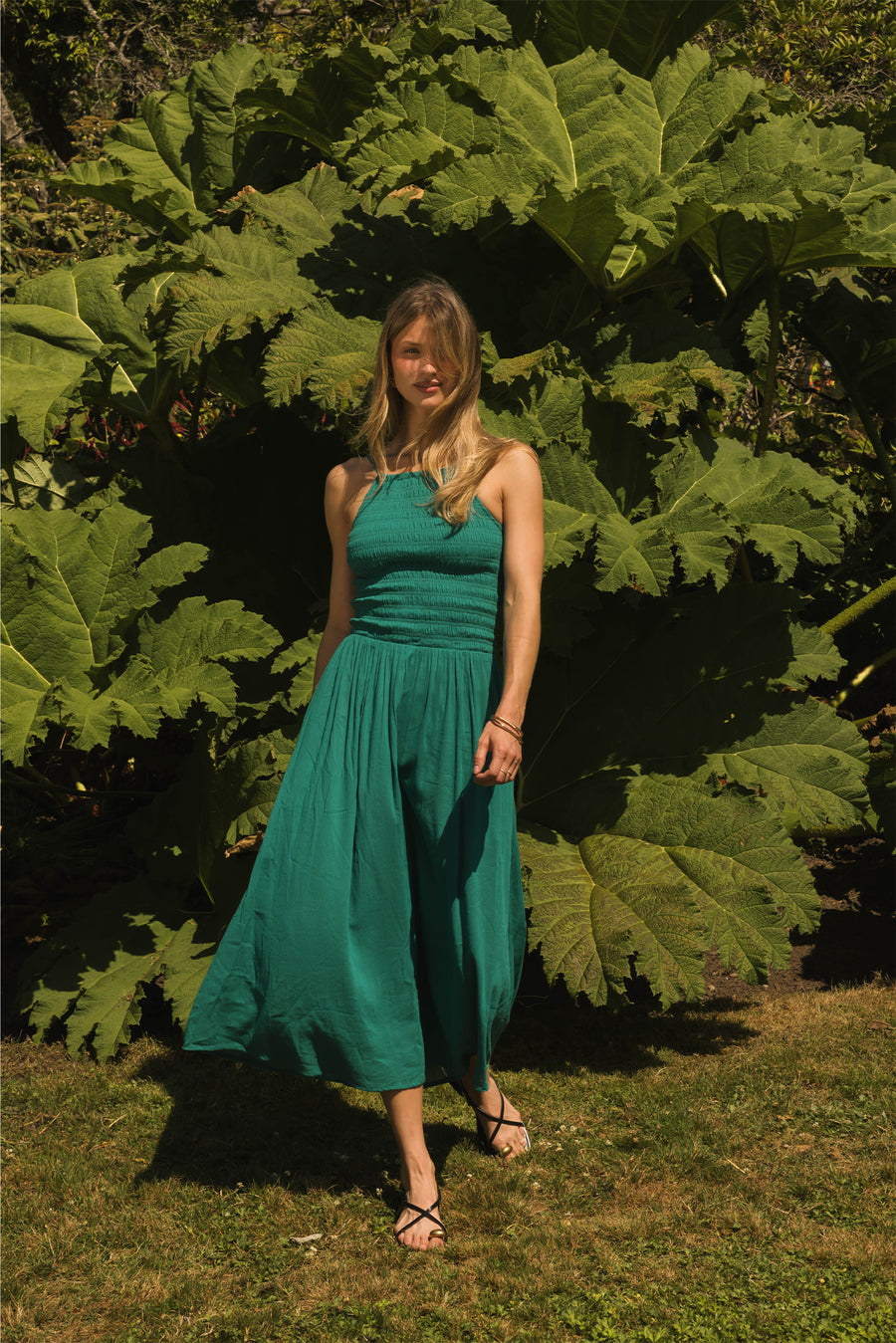 Miami Luxe High Neck Midi Dress