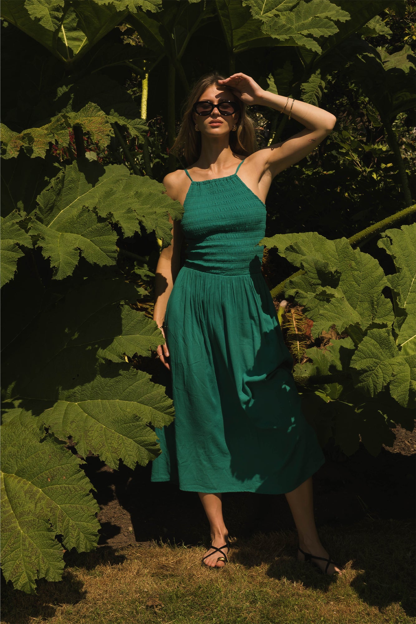 Miami Luxe High Neck Midi Dress