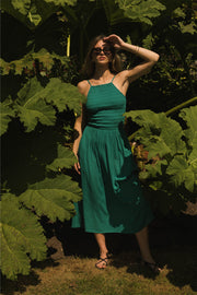 Miami Luxe High Neck Midi Dress