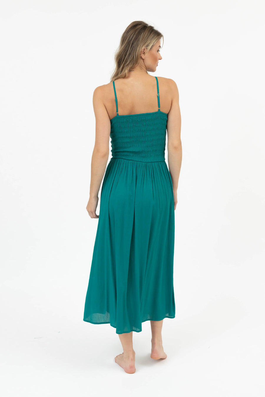 Miami Luxe High Neck Midi Dress