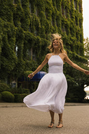 Miami Luxe High Neck Midi Dress