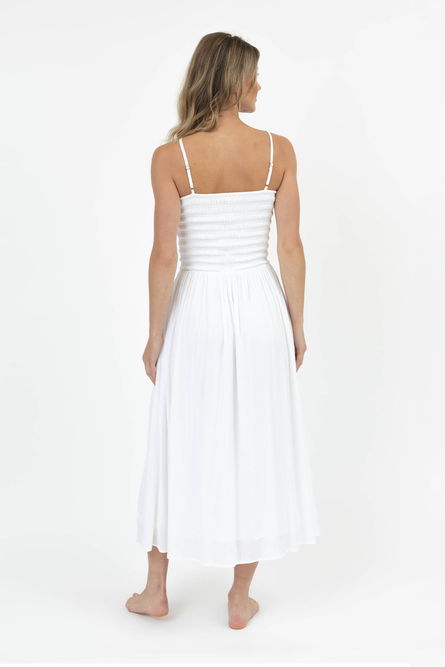 Miami Luxe High Neck Midi Dress