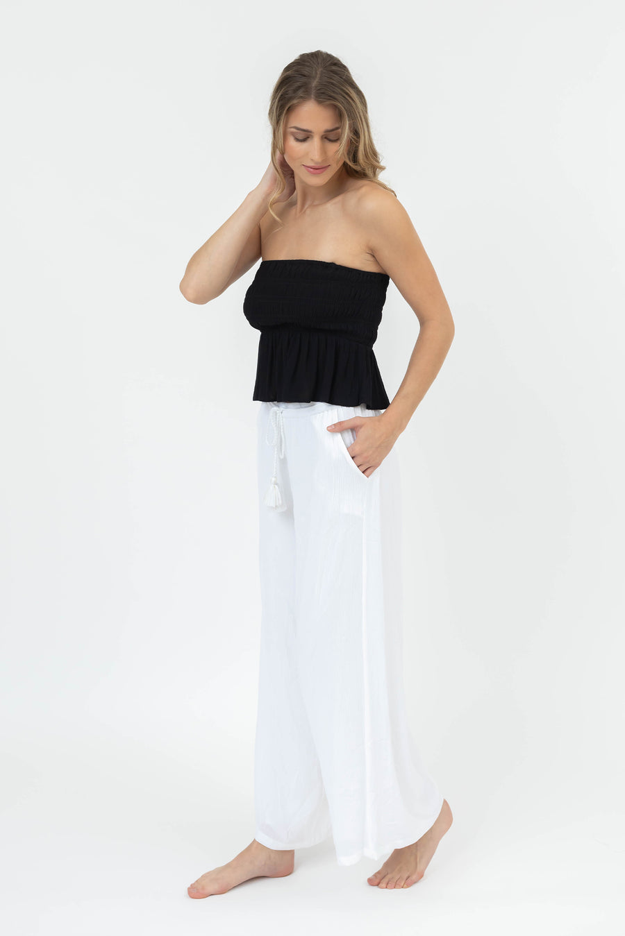 Miami Ruffle Bandeau Top