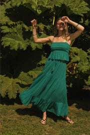 Miami Tiered Boho Maxi Skirt