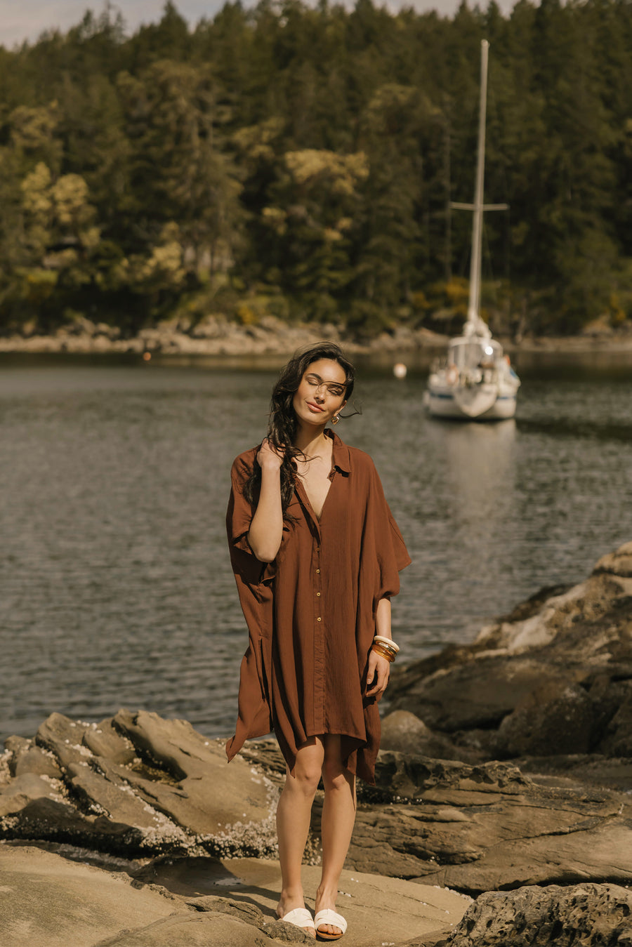 Miami Big Shirt Dress