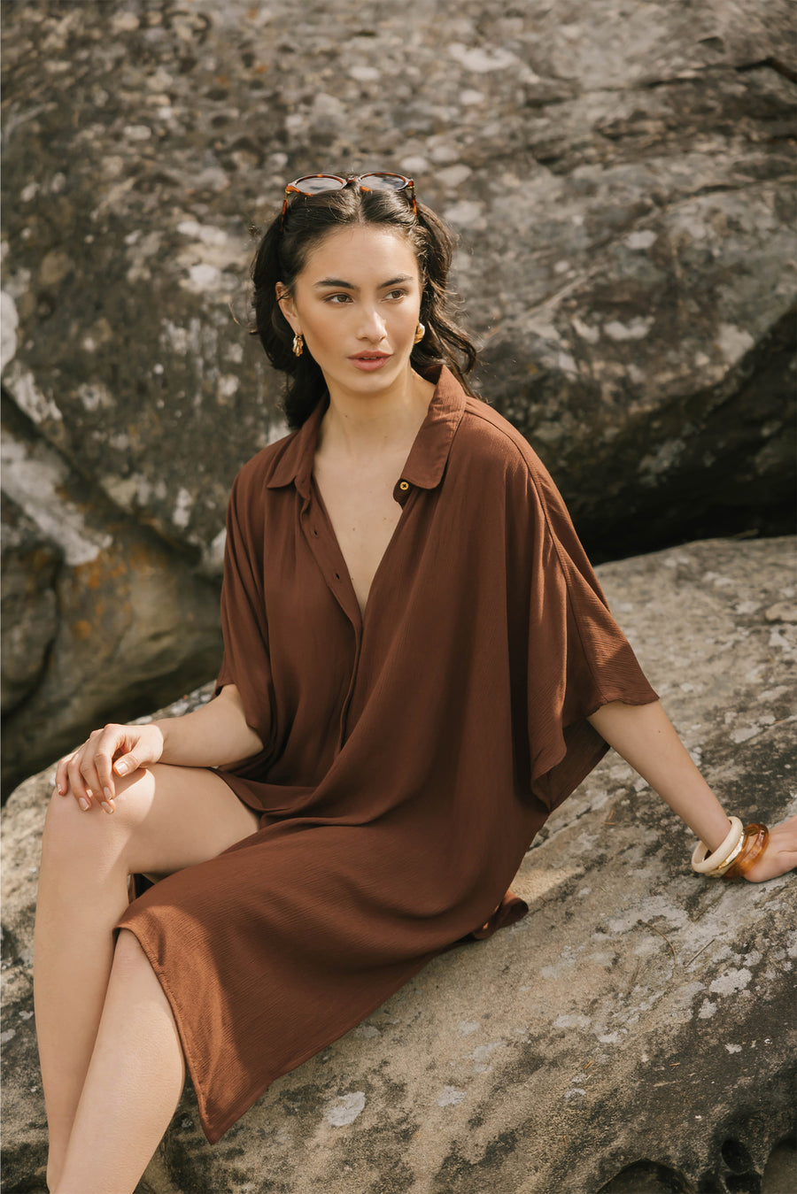 Miami Big Shirt Dress