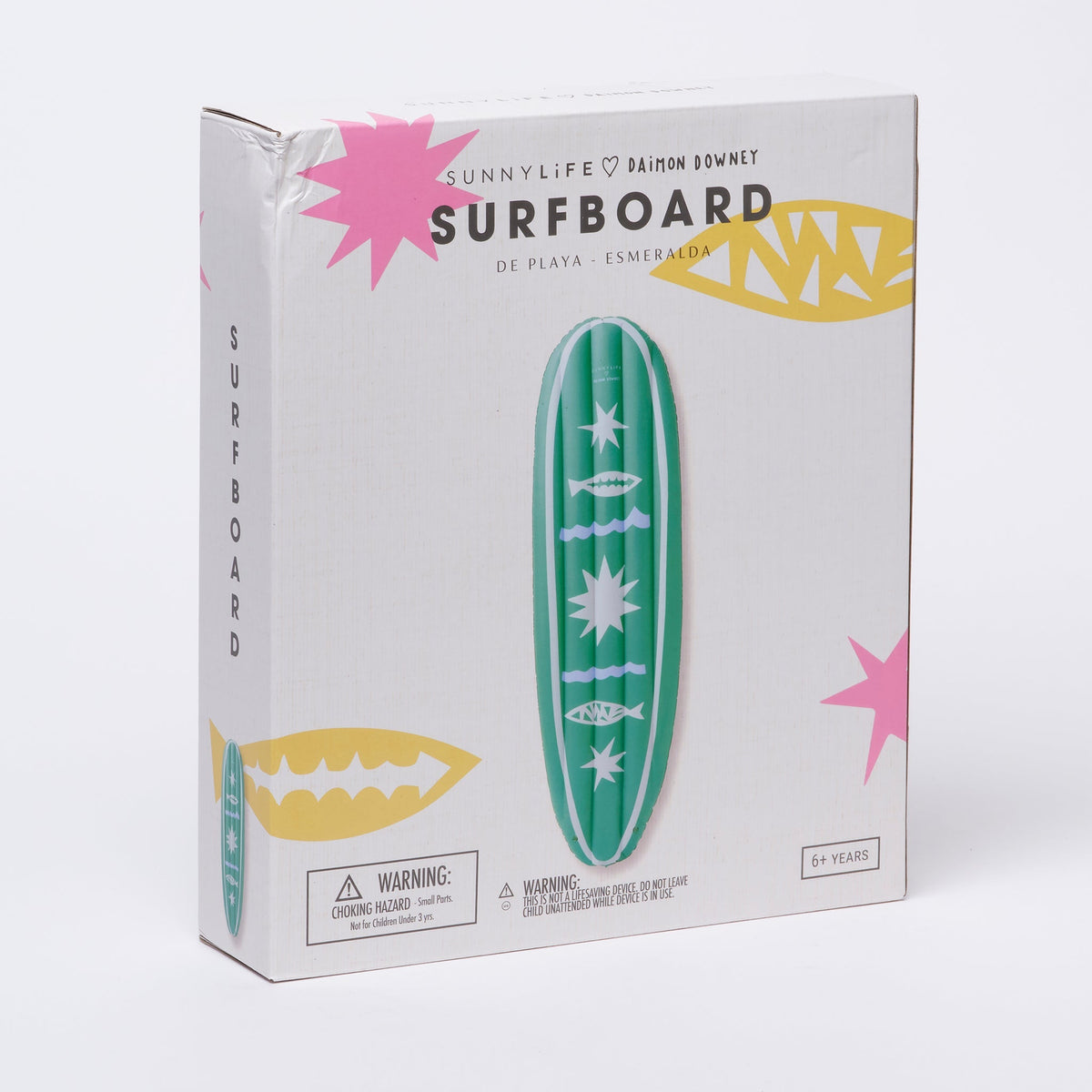 Sunnylife Del Playa Esmeralda Surfboard Pool Float
