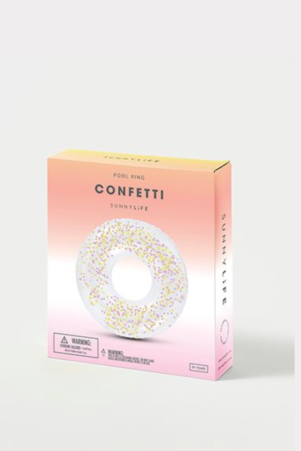 Sunnylife Clear Confetti Round Pool Ring
